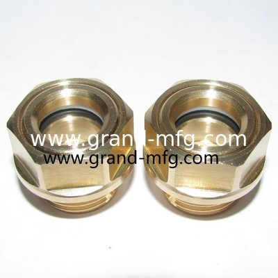 8 MPa Bsp männliches G-Gefänge 3/8 &quot; 3/4 &quot; Messing Ölpegel Sichtglas ohne Reflektor, China