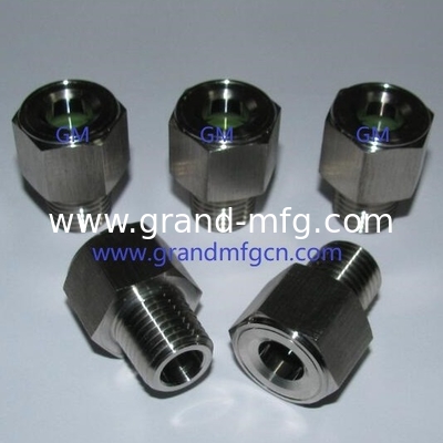 100 bar NPT 1/4 Druck Edelstahl Ölsichtglas SS304 100 bar für Dampfer OEM- und ODM-Service