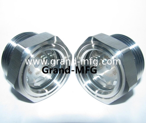 NPT 1 INCH Edelstahl 304 Ölsichtglasfenster in Lager Hex Ölstandssichtglas Ölstandsmessindikatoren