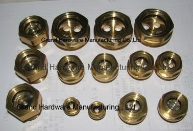 Kreisförmiges Ölglas mit gehärtetem Glasfenster,NPT 3/8, 1/2, 3/4,1 INCH, ohne Veredelung