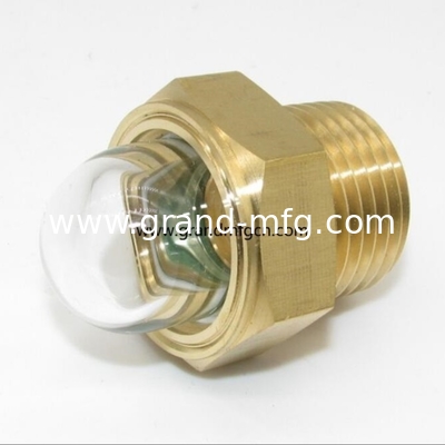 NPT-Draht für Männer 1/2&quot; 3/8&quot; 3/4&quot; 1&quot; 3-D Bull Eye Sight Glas Schwerlast Messing Öl Sight Glas Kuppel Sight Glas