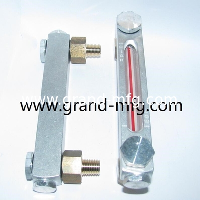 Kunststoffölspiegelindikator / Hydraulikölspiegelindikator aus Aluminium mit Spiegelzeichen für Dünnwandbehälter