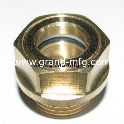 Metrisches Garn M18x1.5 M22x1.5 M26x1.5 M27X1.5 M33X2 M60X2 Kreisflächenglas