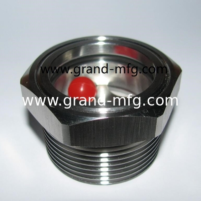 1500PSI NPT 1/4 Druck Edelstahl Ölsichtglas SS304 100 bar für Dampfer Edelstahl Flüssigsichtglas mit unterschiedlichen Glasstärken