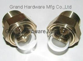 Messing Hpb57-3 NPT BSP Metrisches Gewinde 1/2 &quot;Kuppel geformte Fenster,Kuppel Sichtglas von einer chinesischen professionellen Firma geliefert
