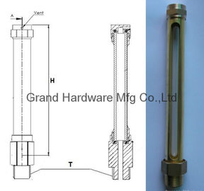 NPT1/4&quot;,BSP(G-Faden) 1/4&quot;, Metrische Faden M12*1,5 M14*1,5 M16*1,5 L Messölpegelmessgeräte mit Gasrohr
