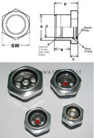 Metrische Gewinde M16, M18, M22, M27, M33, M42, M60 Aluminiumölsichten zur visuellen Inspektion von Flussflüssigkeiten