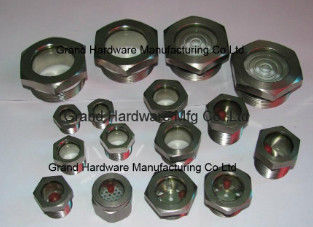 NPT 3/4&quot; BITZER Kühlschmelzglas aus Stahl mit rotem Kugel-Schmelzglas