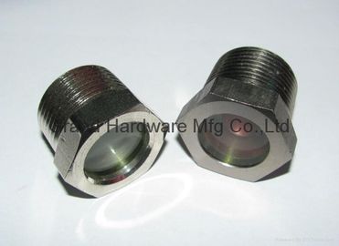 BSP 3/4&quot; männliches Garn Metall-Sight Glas aus Stahl, Nickelplattiert, geschmolzenes Glas Fenstersicht für Kühlgeräte