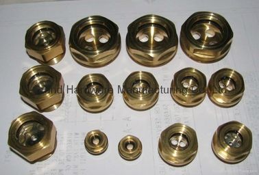 männlich Metrisches Garn M22*1.5 Messing Flüssigkeitssichtglas mit Reflektor und Naturglas
