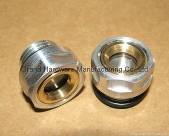 männliche Metrische Garn M16*1,5 Flüssigsichtsglas mit günstigen Preisen,Aluminiumreflektor oder nach Bedarf