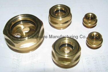 Männliche NPT-Rohrfaden 1-1/4&quot; Hexagonalkopf Stahl Öl Sichtglas Nickel ((Zink) mit Naturglas beschichtet
