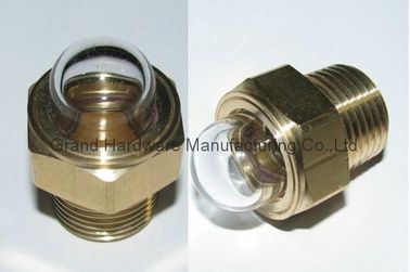 NPT-Dreh 11/4&quot; Natürliche Messing Öl-Level-Indikator Sichtglas mit Borosilikatglas und Naturglas