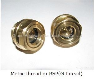 NPT-Dreh 11/4&quot; Natürliche Messing Öl-Level-Indikator Sichtglas mit Borosilikatglas und Naturglas