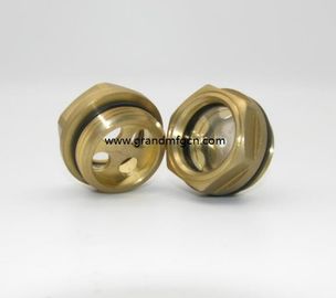 männlich Metrischer Faden 33x1,5 Messing Ölpegel Sichtglas mit SS-Reflektor ohne Veredelung, China
