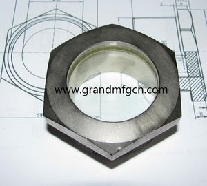 NPT 1 1/4 &quot;BITZER Kühlsystem geschmolzenes Kohlenstoffstahl-Sichtglas mit rotem schwimmenden Kugel geschmolzenem Sichtfenster