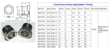 Flachflächige Sichtglas NPT 3/4&quot; geschmolzenes Öl Sichtglas für Kühlgeräte oder industriell angepasst verfügbar