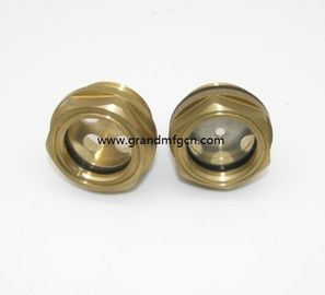 männlich Metrisches Gewinde 16x1.5 M18X1.5 M20X1.5 Messing Ölpegel Sichtglas mit SS304 Reflektor ohne Veredelung, China