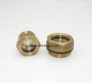 männlich Metrisches Gewinde 16x1.5 M18X1.5 M20X1.5 Messing Ölpegel Sichtglas mit SS304 Reflektor ohne Veredelung, China