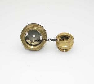 männlich Metrisches Gewinde 16x1.5 M18X1.5 M20X1.5 Messing Ölpegel Sichtglas mit SS304 Reflektor ohne Veredelung, China
