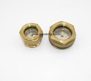 männlich Metrisches Gewinde 16x1.5 M18X1.5 M20X1.5 Messing Ölpegel Sichtglas mit SS304 Reflektor ohne Veredelung, China