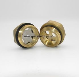 männlich Metrisches Gewinde 16x1.5 M18X1.5 M20X1.5 Messing Ölpegel Sichtglas mit SS304 Reflektor ohne Veredelung, China