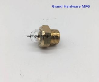 männliche NPT BSP Rohrfäden 1/2 Zoll Heizkörper Kuppel Ölstand Glassicht mit natürlichem Glas OEM und ODM-Service