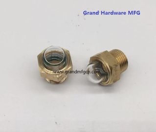 männliche NPT BSP Rohrfäden 1/2 Zoll Heizkörper Kuppel Ölstand Glassicht mit natürlichem Glas OEM und ODM-Service