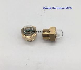 männliche NPT BSP Rohrfäden 1/2 Zoll Heizkörper Kuppel Ölstand Glassicht mit natürlichem Glas OEM und ODM-Service