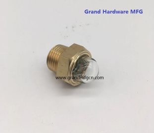 männliche NPT BSP Rohrfäden 1/2 Zoll Heizkörper Kuppel Ölstand Glassicht mit natürlichem Glas OEM und ODM-Service