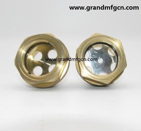 Metrisches Garn M42x1.5 M36X1.5 M33X1.5 Messing Ölpegel Sichtglas mit Edelstahlreflektor ohne Veredelung, China
