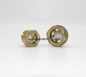 Metrisches Garn M42x1.5 M36X1.5 M33X1.5 Messing Ölpegel Sichtglas mit Edelstahlreflektor ohne Veredelung, China
