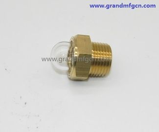männliche NPT BSP-Rohrfäden 1/2 &quot;Kuppel Ölstand Glassicht mit natürlichem Glas OEM und ODM-Service