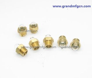 männliche NPT BSP Rohrfäden 3/4 &quot;Kühlerkuppel Ölstand Glassicht mit natürlichem Glas OEM und ODM-Service