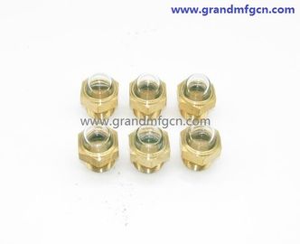 männliche NPT BSP Rohrfäden 3/4 &quot;Kühlerkuppel Ölstand Glassicht mit natürlichem Glas OEM und ODM-Service
