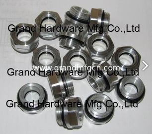 männliche BSP G-Faden kundenspezifische Bläser Aluminium Ölstand Sichtbrille mit 3mm Glas professioneller Hersteller in China