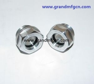 männliche BSP G-Faden kundenspezifische Bläser Aluminium Ölstand Sichtbrille mit 3mm Glas professioneller Hersteller in China