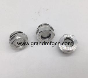 männliche BSP G-Faden kundenspezifische Bläser Aluminium Ölstand Sichtbrille mit 3mm Glas professioneller Hersteller in China