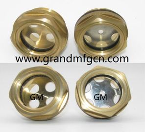 männlich Metrisches Garn M22x1.5 M27x1.5 M33x1.5 Messing Ölpegel Sichtglas mit SS-Reflektor ohne Veredelung, China