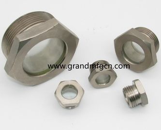 NPT 1&quot; BITZER Kühlschmelzglas aus geschmolzenem Stahl mit rotem Kugelschmelzglas