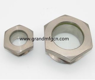 NPT 1&quot; BITZER Kühlschmelzglas aus geschmolzenem Stahl mit rotem Kugelschmelzglas