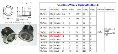 NPT 3/4&quot; BITZER Kühlschmelzglas aus Stahl mit rotem Kugel-Schmelzglas