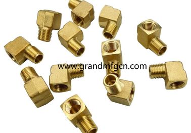 PPL Messing CNC Maschinenteile Messing Ellenbogenverbindung männlich weiblich NPT BSP Metrisches Gewinde