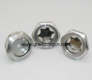 Metrisches Gewinde M36X1.5 M33X1.5 Reduktor Aluminium Ölstandsanzeiger Sichtglas nach Maß verfügbar