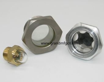 Metrisches Gewinde M30X1.5 M33X1.5 Reduktor Aluminium Ölstandsanzeiger Sichtglas nach Maß verfügbar