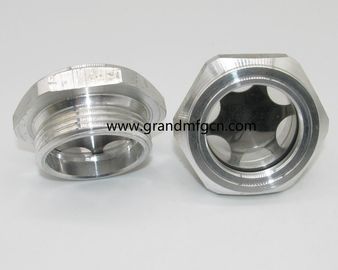 Metrisches Gewinde M18X1.5 M20X1.5 Reduktor Aluminium Ölstandsanzeiger Sichtglas kundenspezifisch verfügbar