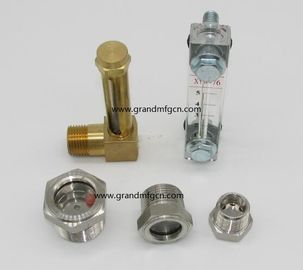 männliche NPT-Faden 1/4 &quot;natürliche Messing Öl Sicht Glas-Niveaumessgerät für Öl-Niveau-Checking Quarz-Glasrohr ODM OEM willkommen