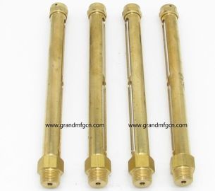 Messing Tubular Sicht Ölpegelmessgeräte in männlichen NPT, BSP, G-Dreh1/8&quot;,1/4&quot;,3/8&quot;,1/2&quot;3/4&quot;,1&quot;,mit Quarzglasrohr
