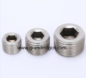 Hydraulische SUS304 Stecker kundenspezifische Sechseckenstecker SS304 Edelstahl achtseckige Stecker quadratische Stecker