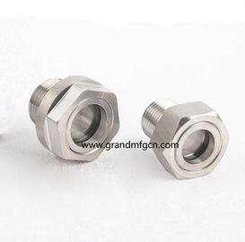 NPT-Garn 3/8 3/4 Zoll Edelstahl 316 Beobachtung Ölstand Sichtbrille OEM-Service ohne Veredelung